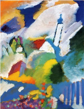  murnau pintura - Murnau con una iglesia Wassily Kandinsky